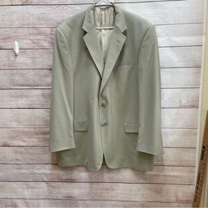 VINTAGE TALLIA UOMO FOR NORDSTROM SUPER 100 100% WOOL BLAZER IN CREAM